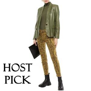 NWT Current | Elliott python print skinny crop jeans, 25-26